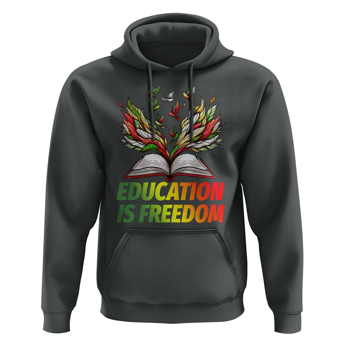 Education Is Freedom Hoodie Inspirational Black Teacher Gift - Wonder Print Shop
