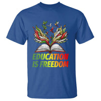 Education Is Freedom T Shirt Inspirational Black Teacher Gift - Wonder Print Shop