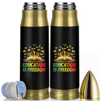 Education Is Freedom Bullet Tumbler Black Education Teacher Gift - Wonder Print Shop