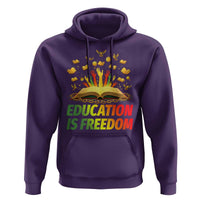 Education Is Freedom Hoodie Black Education Teacher Gift - Wonder Print Shop