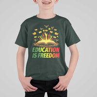 Education Is Freedom T Shirt For Kid Black Education Teacher Gift - Wonder Print Shop