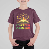 Education Is Freedom T Shirt For Kid Black Education Teacher Gift - Wonder Print Shop