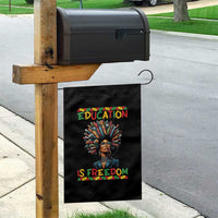 Education Is Freedom Garden Flag Black History Month Gift For Teachers - Wonder Print Shop
