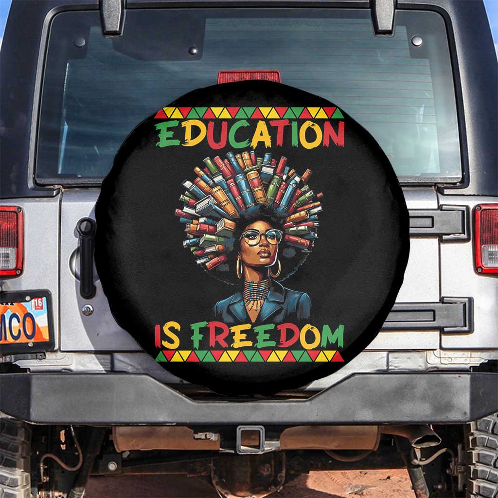 Education Is Freedom Spare Tire Cover Black History Month Gift For Teachers - Wonder Print Shop