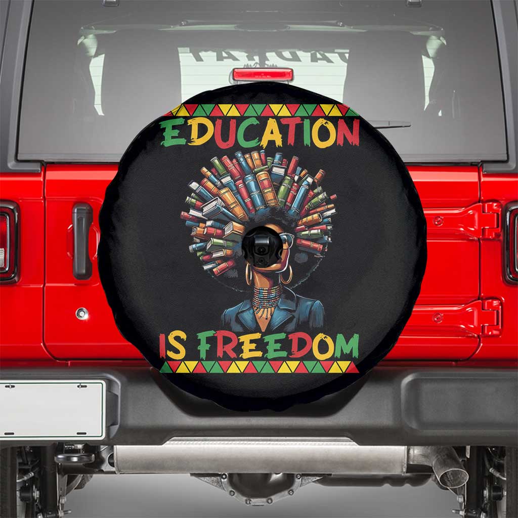 Education Is Freedom Spare Tire Cover Black History Month Gift For Teachers - Wonder Print Shop