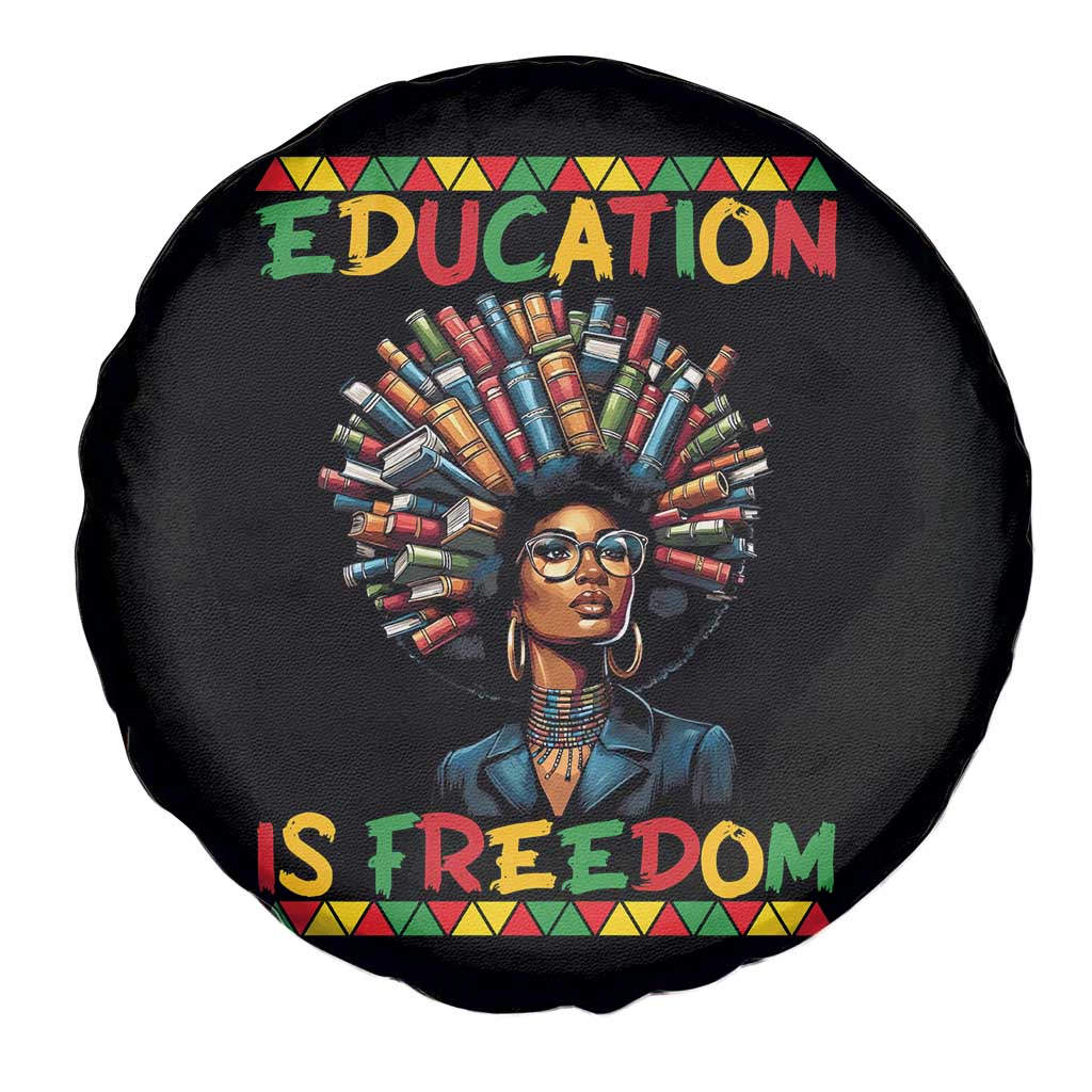 Education Is Freedom Spare Tire Cover Black History Month Gift For Teachers - Wonder Print Shop
