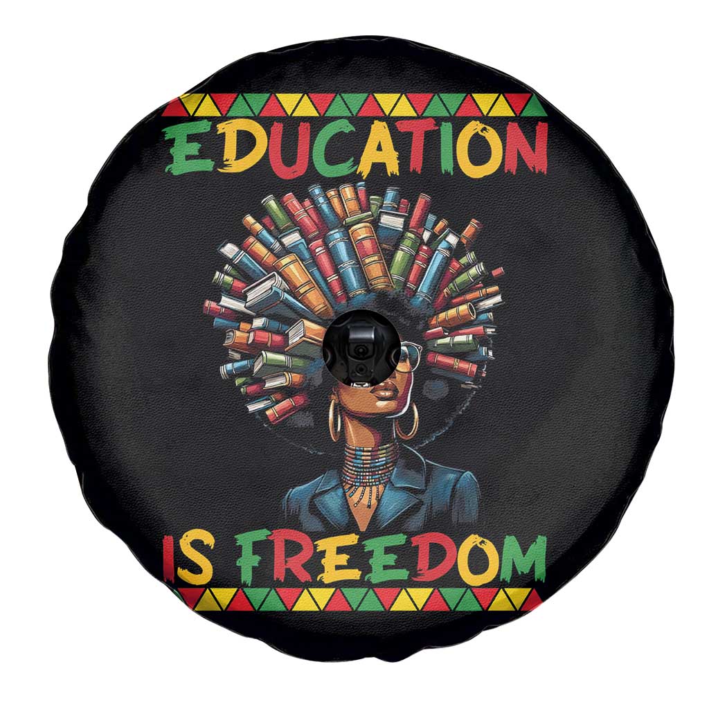Education Is Freedom Spare Tire Cover Black History Month Gift For Teachers - Wonder Print Shop