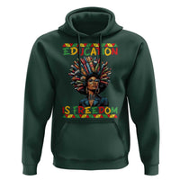 Education Is Freedom Hoodie Black History Month Gift For Teachers - Wonder Print Shop