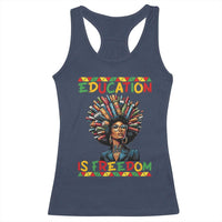 Education Is Freedom Racerback Tank Top Black History Month Gift For Teachers - Wonder Print Shop