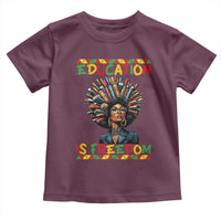 Education Is Freedom Toddler T Shirt Black History Month Gift For Teachers - Wonder Print Shop
