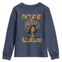 Education Is Freedom Youth Sweatshirt Black History Month Gift For Teachers - Wonder Print Shop