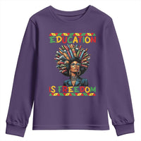 Education Is Freedom Youth Sweatshirt Black History Month Gift For Teachers - Wonder Print Shop