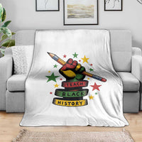 Teach Black History Education Pride Throw Blanket Black History Month - Wonder Print Shop
