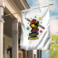 Teach Black History Education Pride Garden Flag Black History Month - Wonder Print Shop