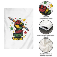 Teach Black History Education Pride Garden Flag Black History Month - Wonder Print Shop