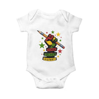 Teach Black History Education Pride Baby Onesie Black History Month - Wonder Print Shop