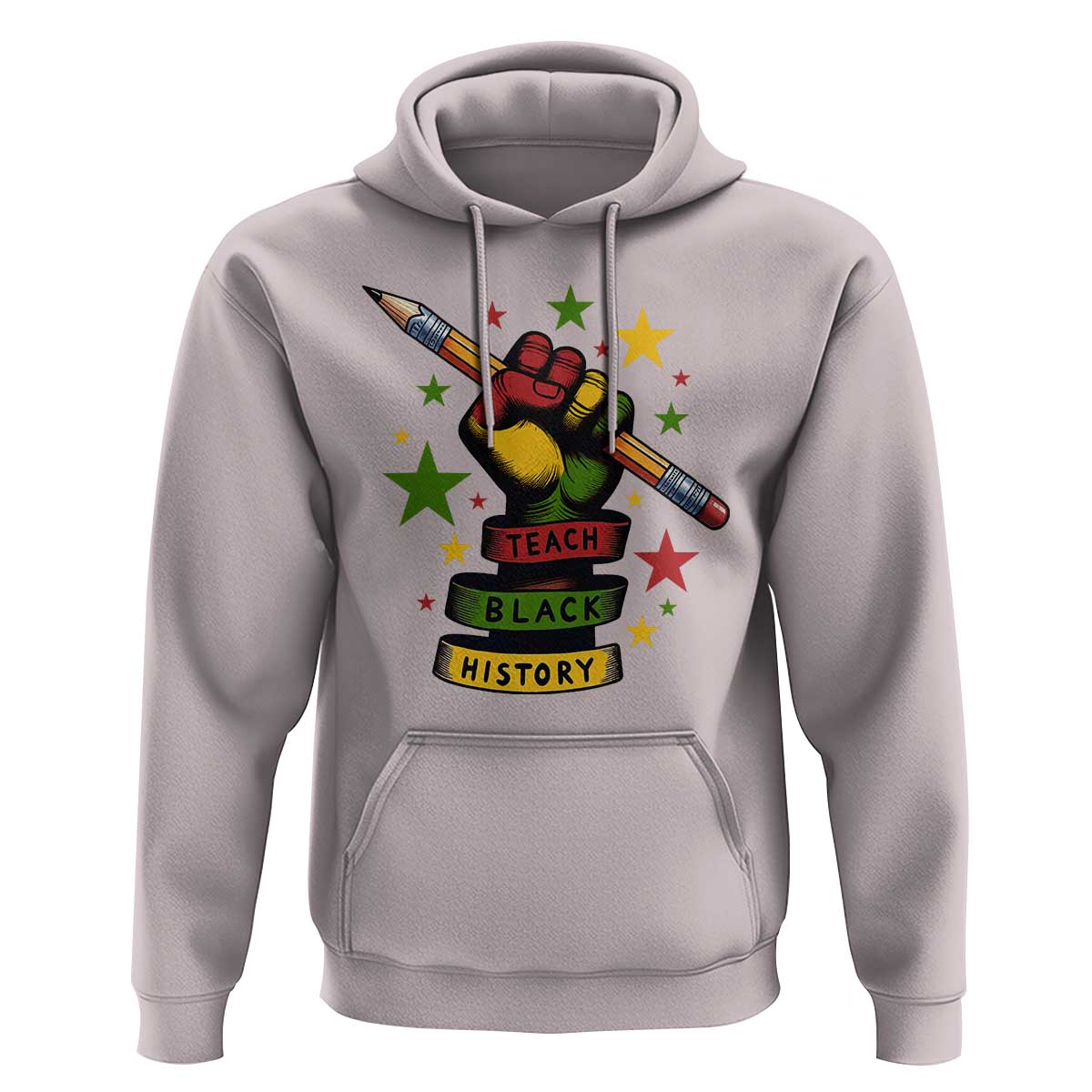 Teach Black History Education Pride Hoodie Black History Month - Wonder Print Shop