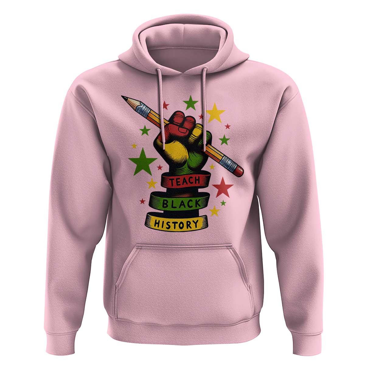 Teach Black History Education Pride Hoodie Black History Month - Wonder Print Shop