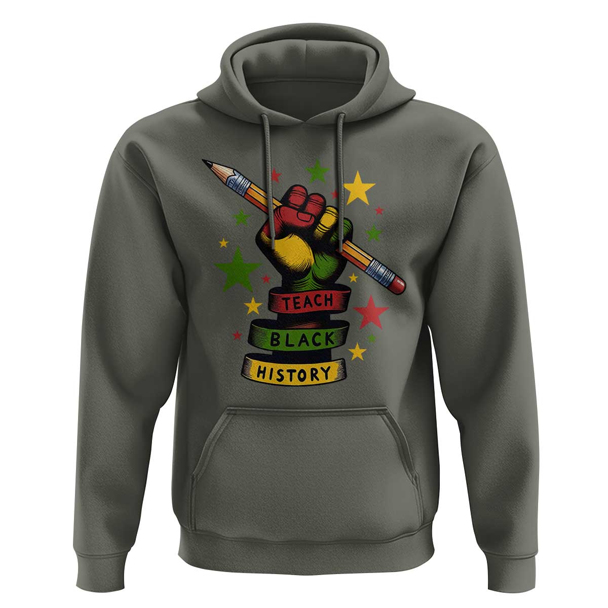 Teach Black History Education Pride Hoodie Black History Month - Wonder Print Shop