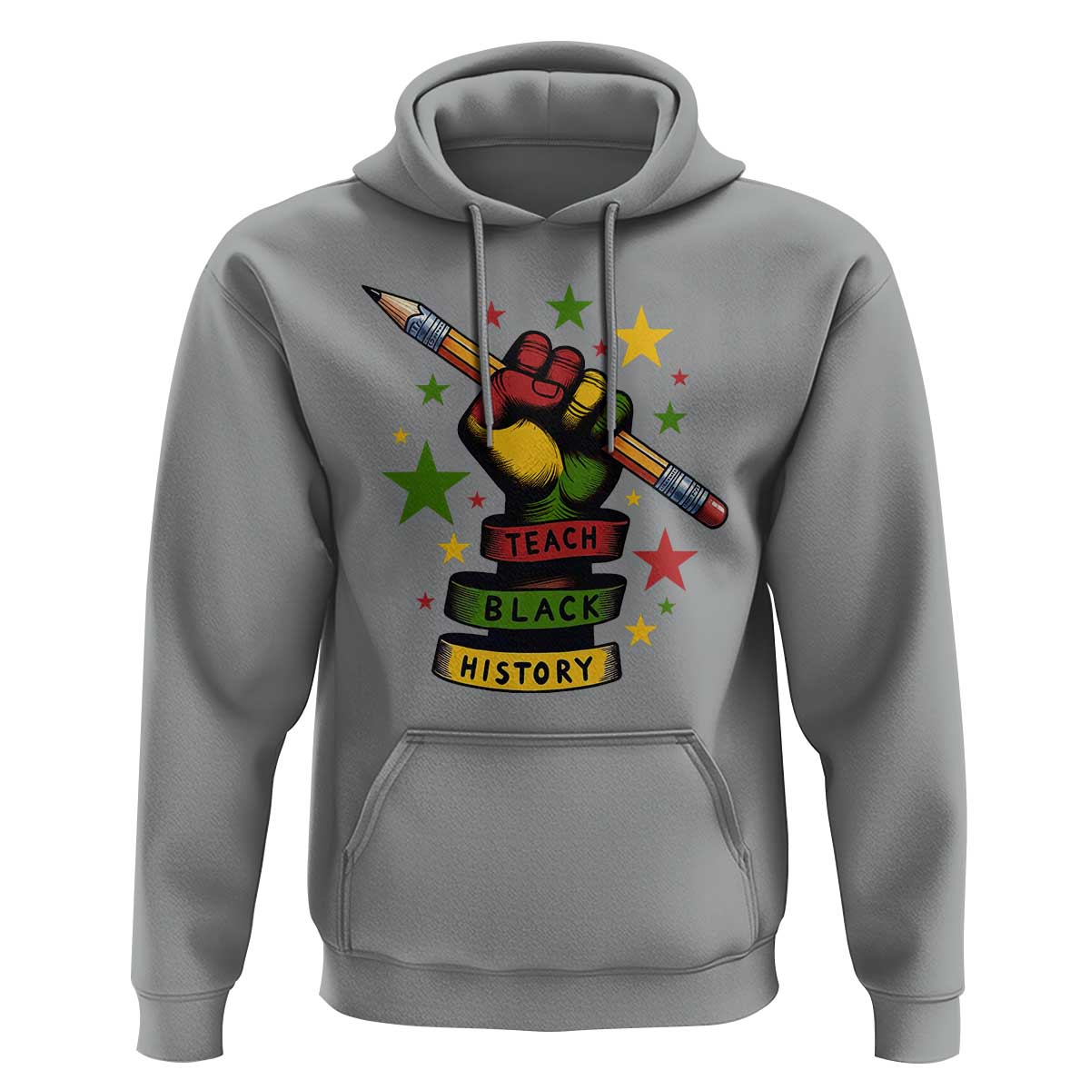 Teach Black History Education Pride Hoodie Black History Month - Wonder Print Shop