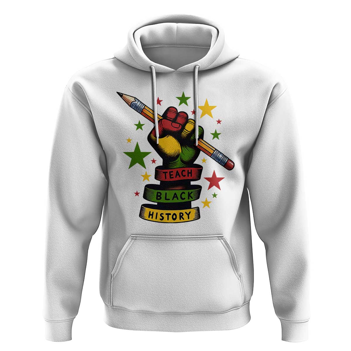Teach Black History Education Pride Hoodie Black History Month - Wonder Print Shop