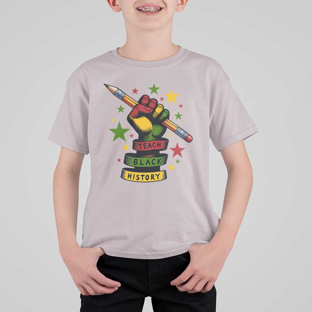 Teach Black History Education Pride T Shirt For Kid Black History Month - Wonder Print Shop