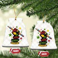 Teach Black History Education Pride Ceramic Ornament Black History Month - Wonder Print Shop