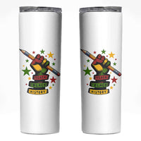Teach Black History Education Pride Skinny Tumbler Black History Month - Wonder Print Shop