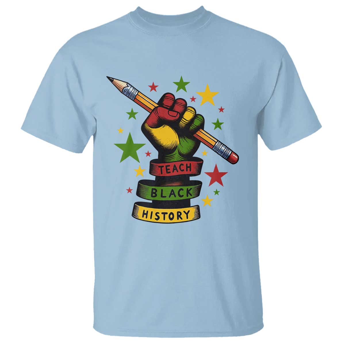 Teach Black History Education Pride T Shirt Black History Month - Wonder Print Shop