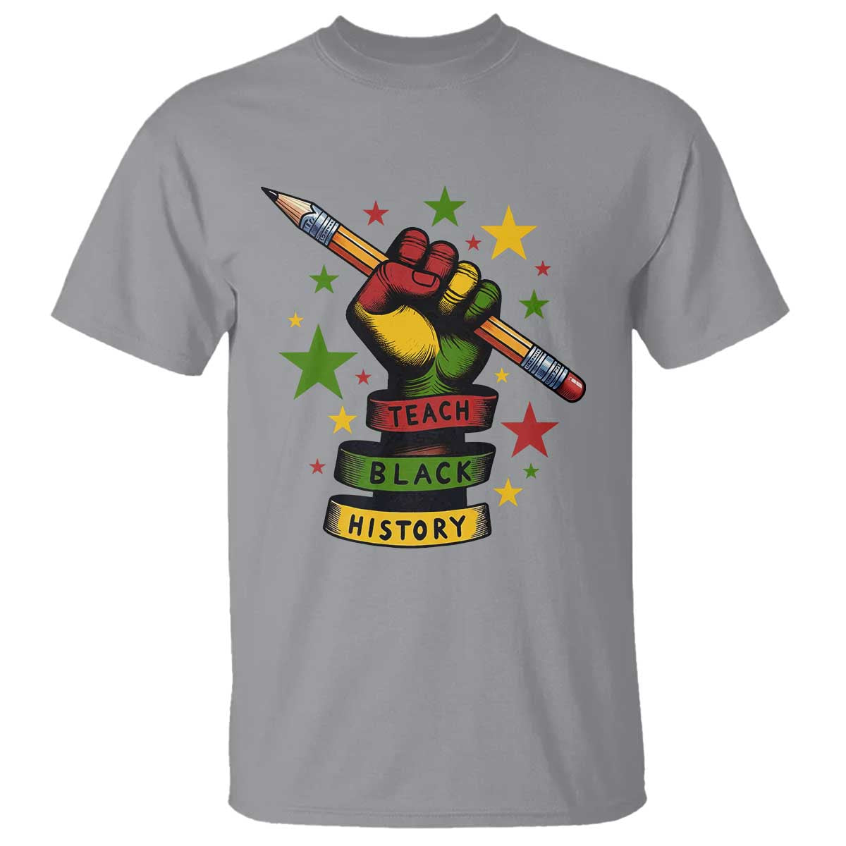 Teach Black History Education Pride T Shirt Black History Month - Wonder Print Shop
