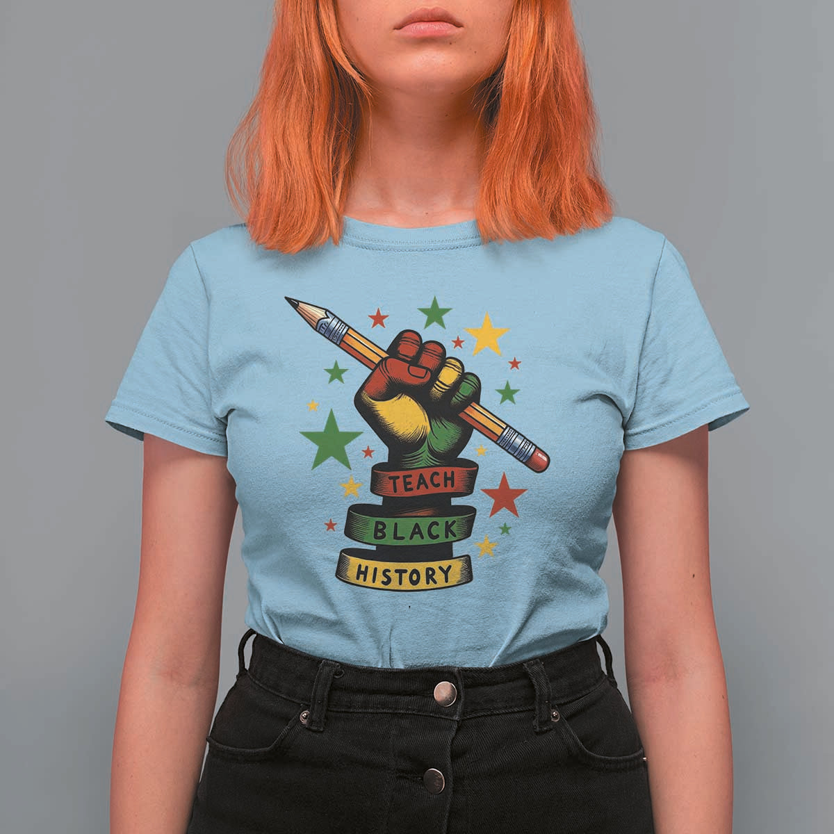 Teach Black History Education Pride T Shirt For Women Black History Month - Wonder Print Shop