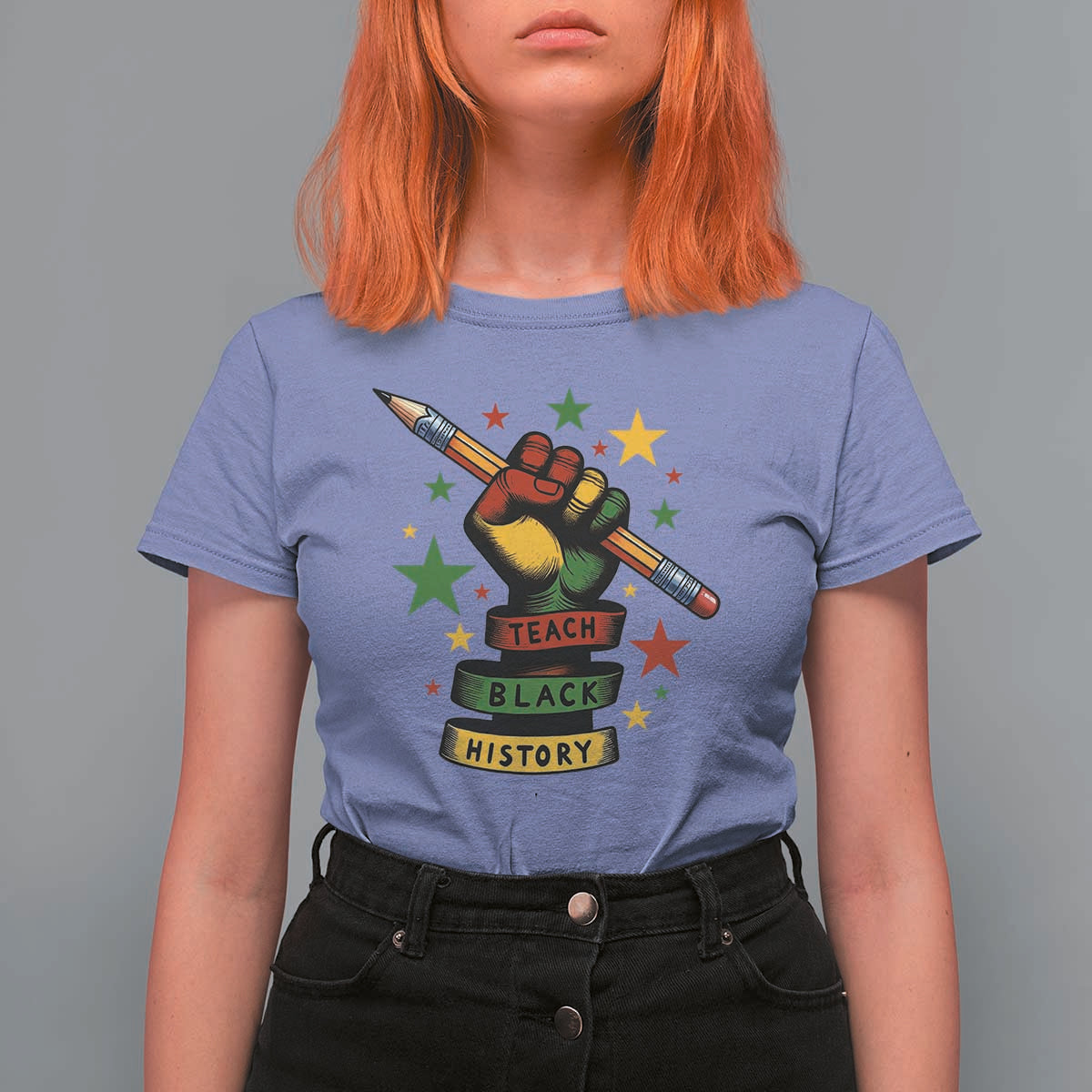 Teach Black History Education Pride T Shirt For Women Black History Month - Wonder Print Shop