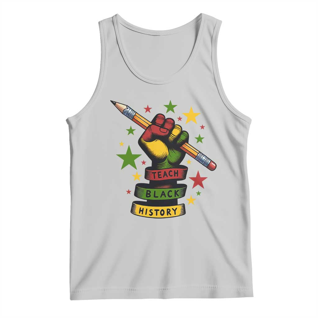 Teach Black History Education Pride Tank Top Black History Month - Wonder Print Shop