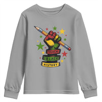 Teach Black History Education Pride Youth Sweatshirt Black History Month - Wonder Print Shop
