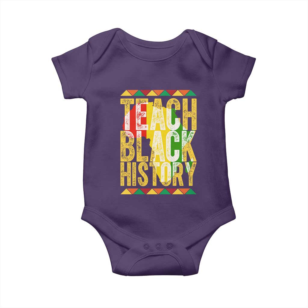 Teach Black History Baby Onesie Black History Month Gift For Teachers - Wonder Print Shop