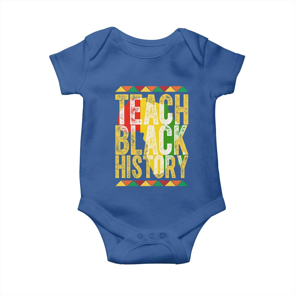 Teach Black History Baby Onesie Black History Month Gift For Teachers - Wonder Print Shop