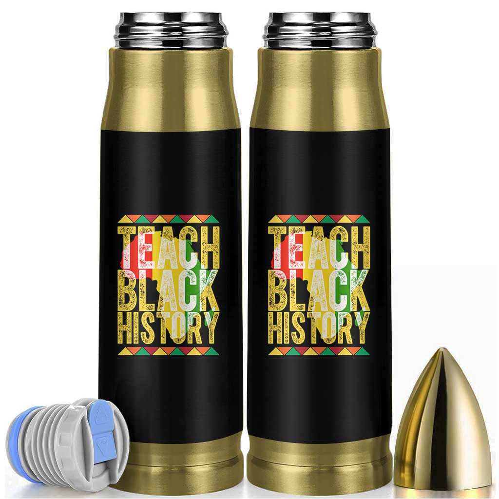 Teach Black History Bullet Tumbler Black History Month Gift For Teachers - Wonder Print Shop