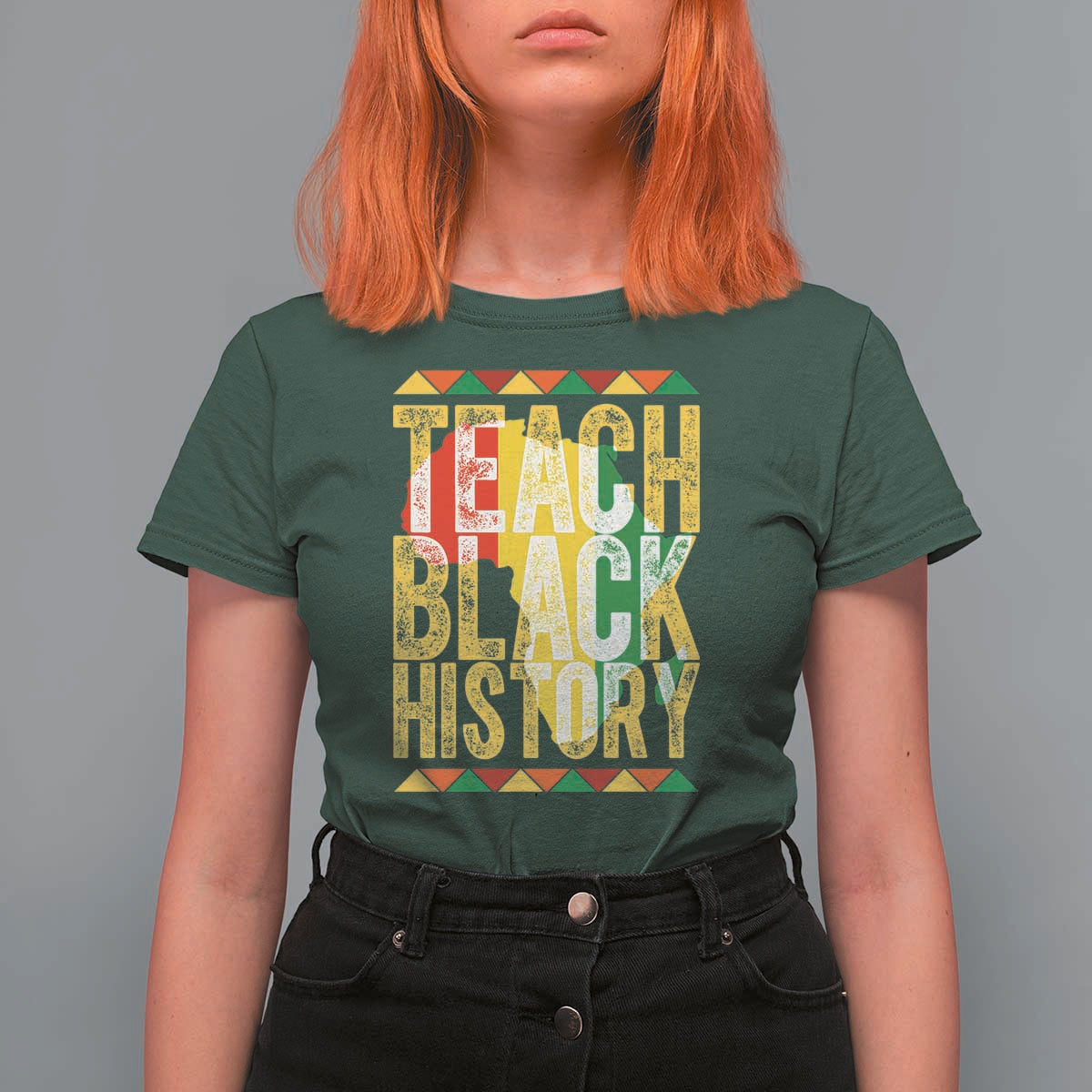 Teach Black History T Shirt For Women Black History Month Gift For Teachers - Wonder Print Shop