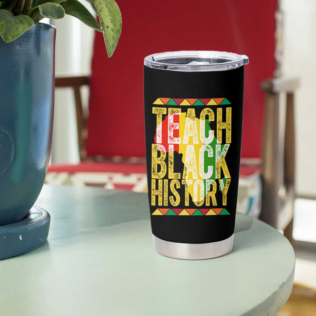 Teach Black History Tumbler Cup Black History Month Gift For Teachers - Wonder Print Shop