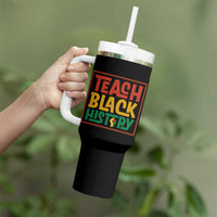 Black History Month Gift Tumbler With Handle Teach Black History Empowerment - Wonder Print Shop