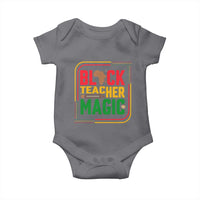 Black Teacher Magic Baby Onesie African American Pride Educator Gift - Wonder Print Shop