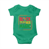 Black Teacher Magic Baby Onesie African American Pride Educator Gift - Wonder Print Shop
