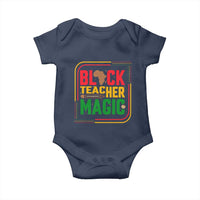 Black Teacher Magic Baby Onesie African American Pride Educator Gift - Wonder Print Shop