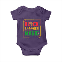 Black Teacher Magic Baby Onesie African American Pride Educator Gift - Wonder Print Shop
