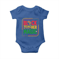 Black Teacher Magic Baby Onesie African American Pride Educator Gift - Wonder Print Shop