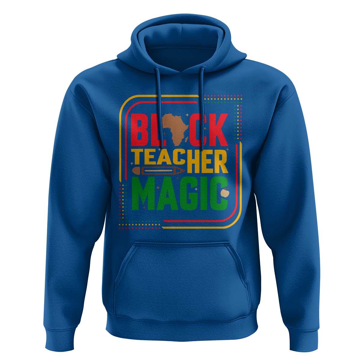 Black Teacher Magic Hoodie African American Pride Educator Gift - Wonder Print Shop