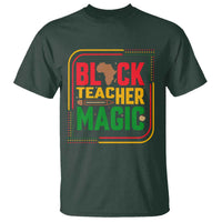 Black Teacher Magic T Shirt African American Pride Educator Gift - Wonder Print Shop
