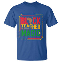 Black Teacher Magic T Shirt African American Pride Educator Gift - Wonder Print Shop