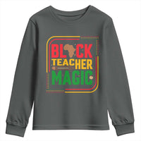 Black Teacher Magic Youth Sweatshirt African American Pride Educator Gift - Wonder Print Shop