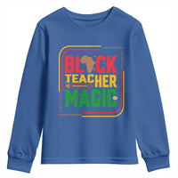 Black Teacher Magic Youth Sweatshirt African American Pride Educator Gift - Wonder Print Shop